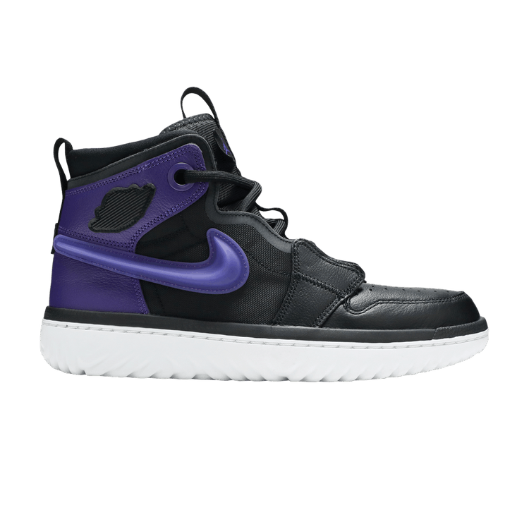Air Jordan 1 High React Black Court Purple