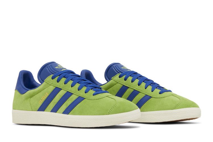adidas Gazelle Lime Royal Blue