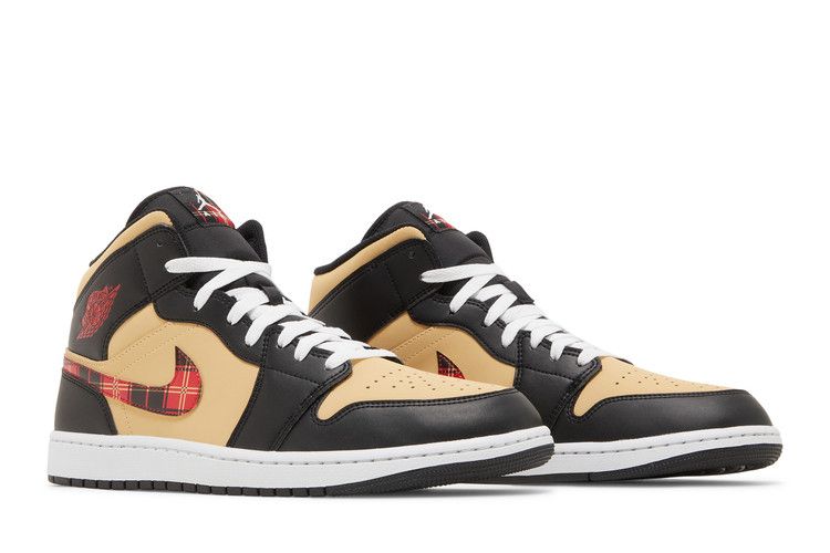 Air Air Jordan 1 Mid Tartan Swoosh