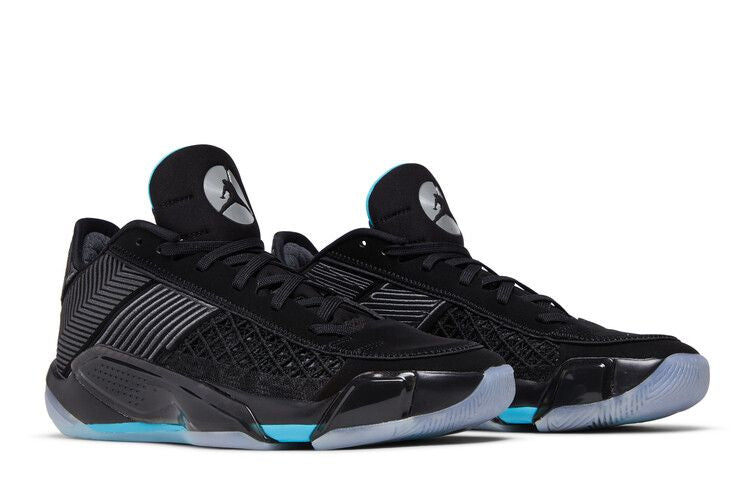 Air Jordan 38 Low Black Gamma Blue (Translucent Sole)