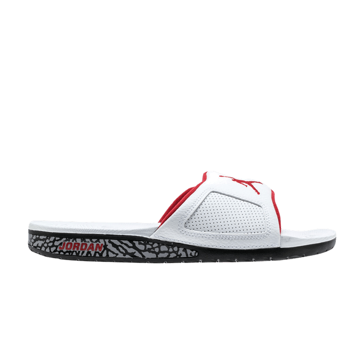 Air Jordan Hydro III Retro White University Red Cement