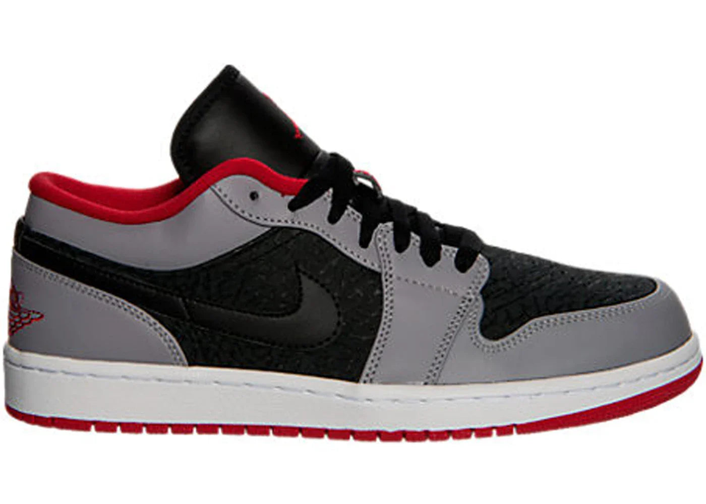 Air Jordan 1 Low Black Gym Red Cement