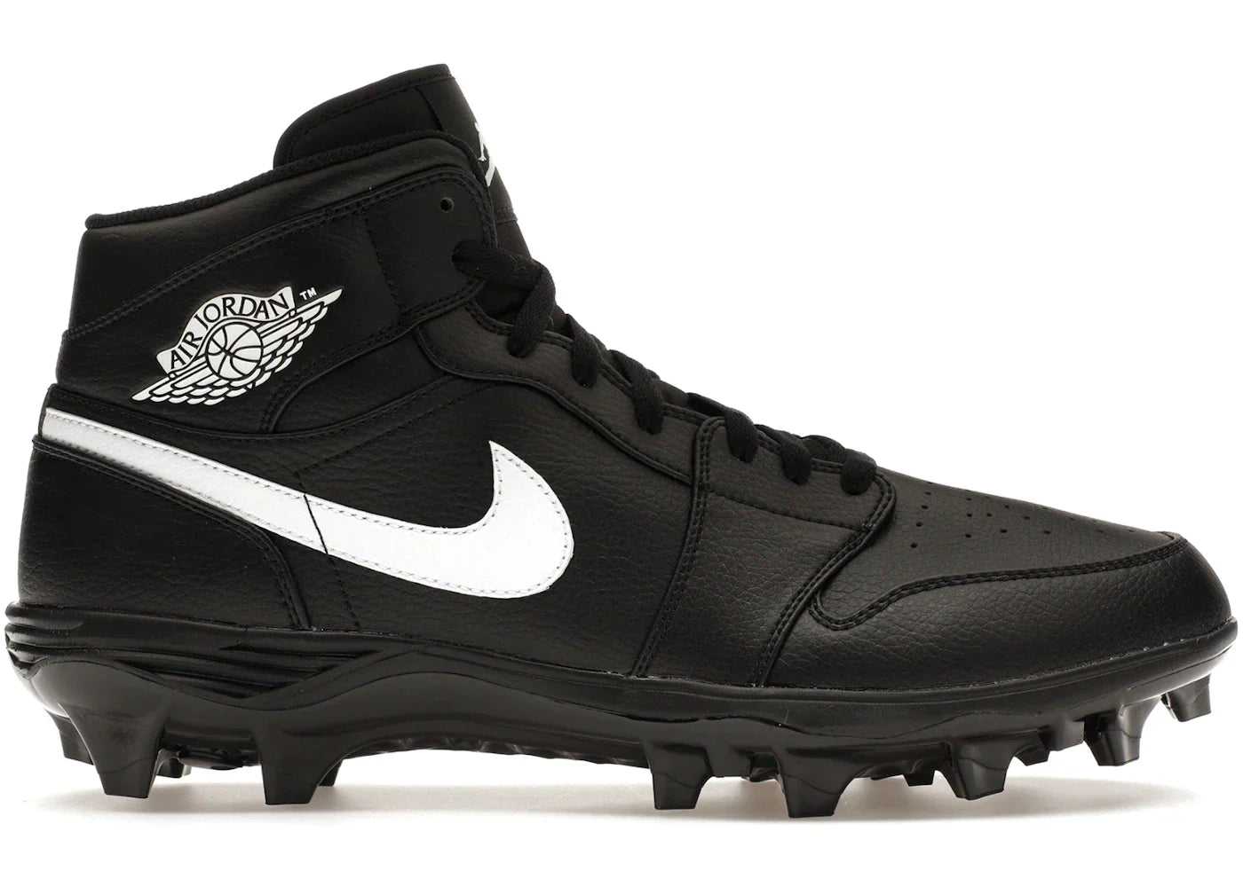 Air Jordan 1 Mid TD Cleat Black White
