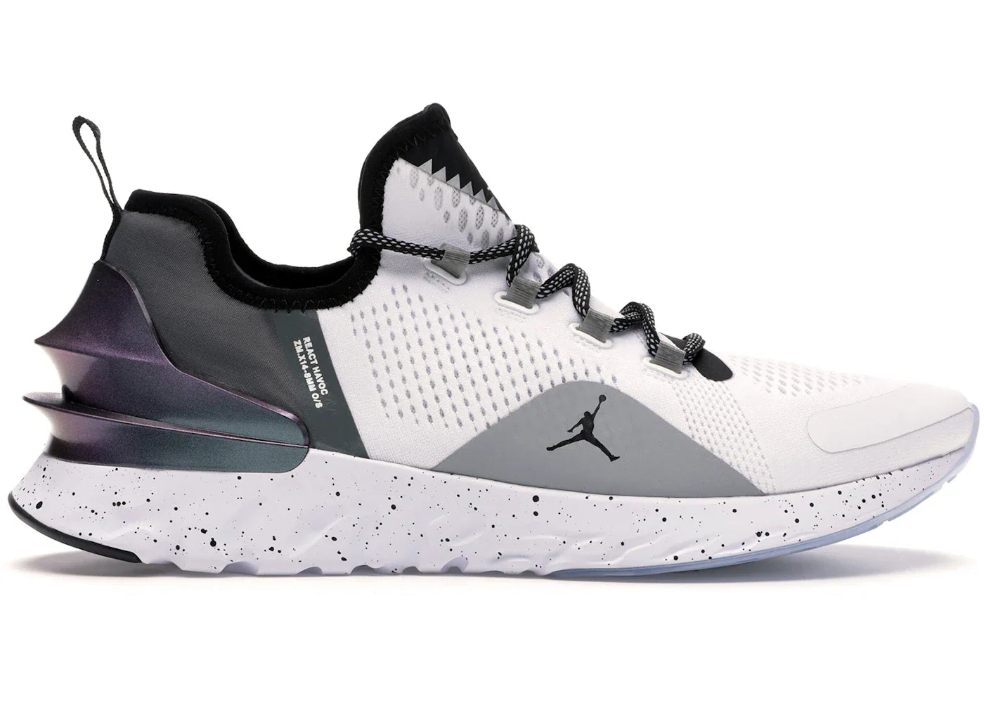Air Jordan React Havoc White Black Smoke Grey