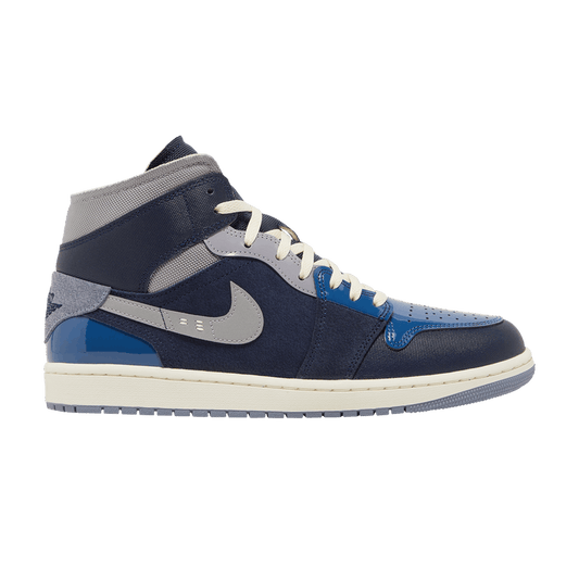 Air Jordan 1 Mid SE Craft Obsidian French Blue Ashen Slate White