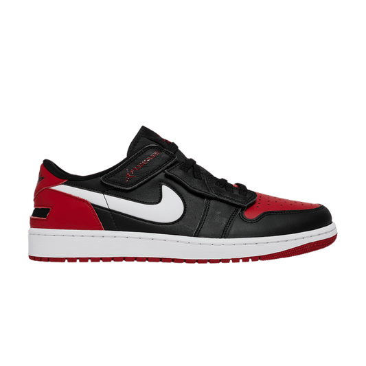 Air Jordan 1 Low FlyEase Black White Gym Red