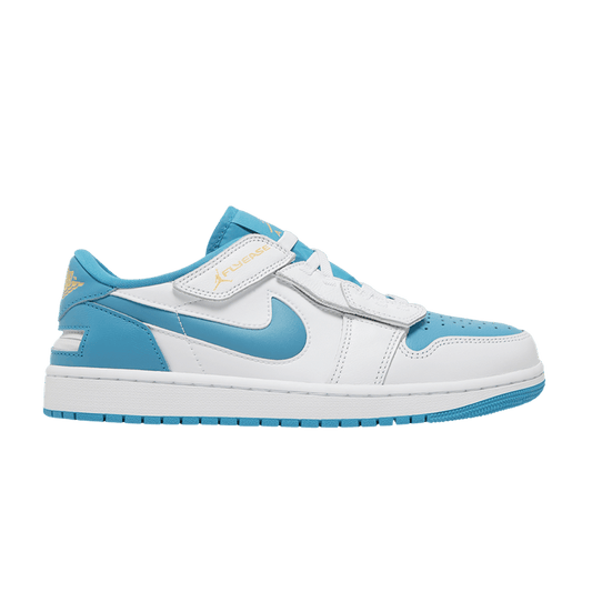 Air Jordan 1 Low FlyEase White Aquatone Celestial Gold