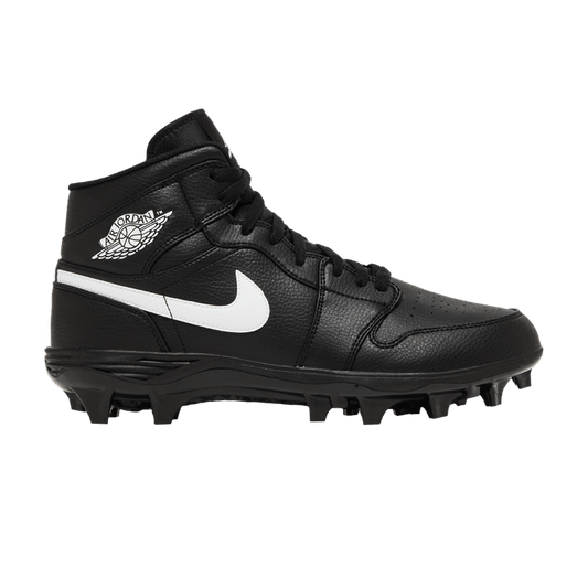 Air Jordan 1 Mid TD Cleat Black White