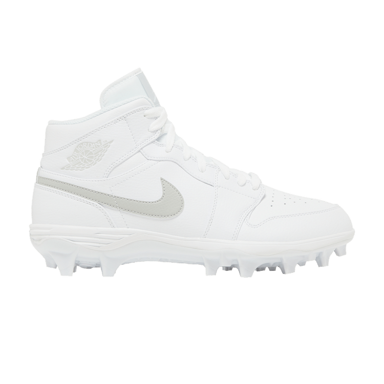 Air Jordan 1 Mid TD Cleat White Grey Fog
