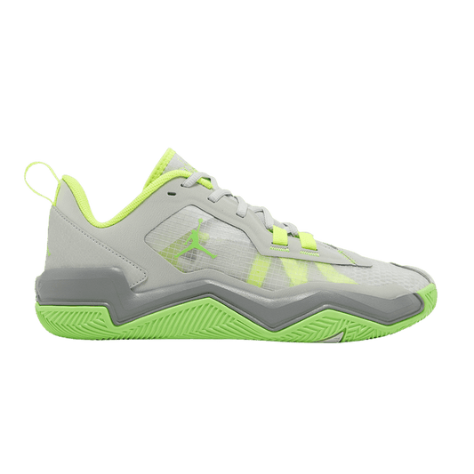 Air Jordan One Take 4 Light Silver Volt Particle Grey Green Strike