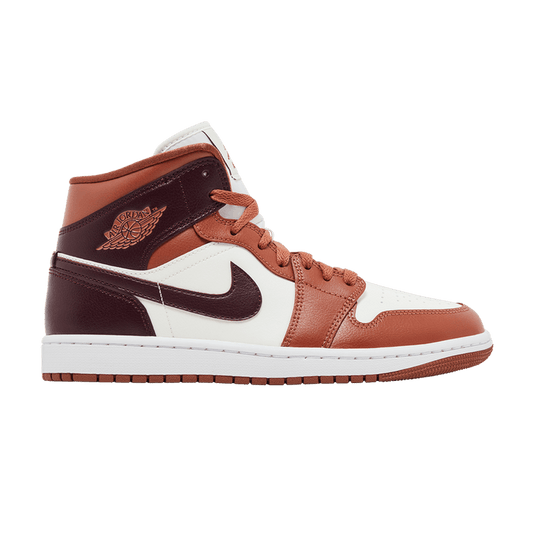 Air Jordan 1 Mid Dusty Peach Night Maroon (Women's)