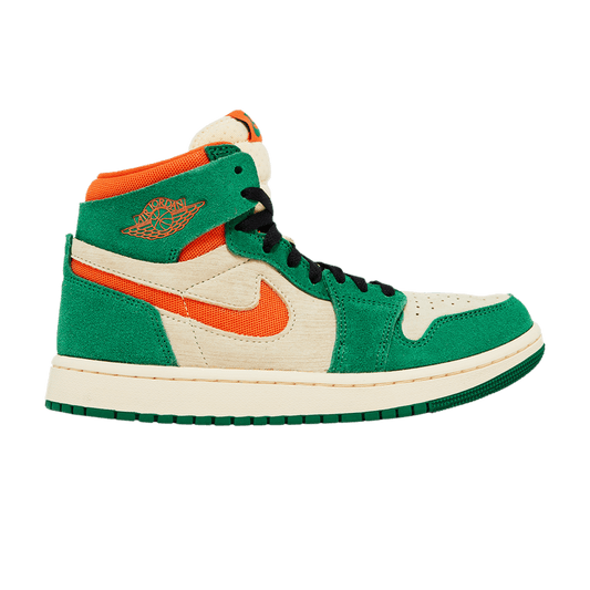 Air Jordan 1 High Zoom Air CMFT 2 Pine Green Orange Blaze (Women's)