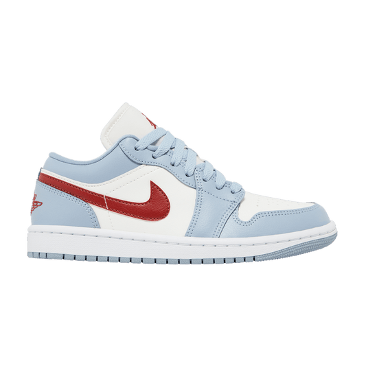 Air Jordan 1 Low Blue Whisper Dune Red (Women's)