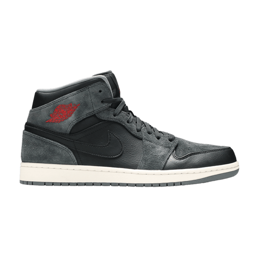 Air Jordan 1 Retro Mid Black Gym Red Anthracite