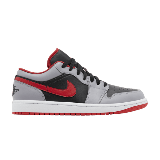 Air Jordan 1 Low Black Light Smoke Grey Gym Red