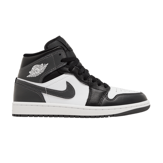Air Jordan 1 Mid Black White Iron Grey