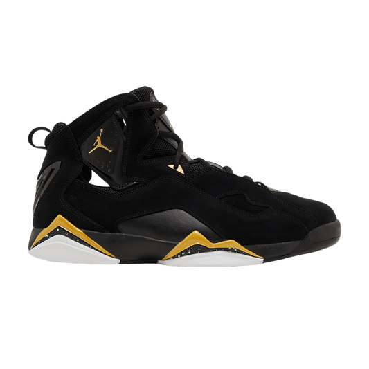 Air Jordan True Flight Black White Metallic Gold