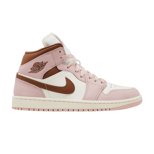 Air Jordan 1 Mid Pink Oxford Brown (Women's)