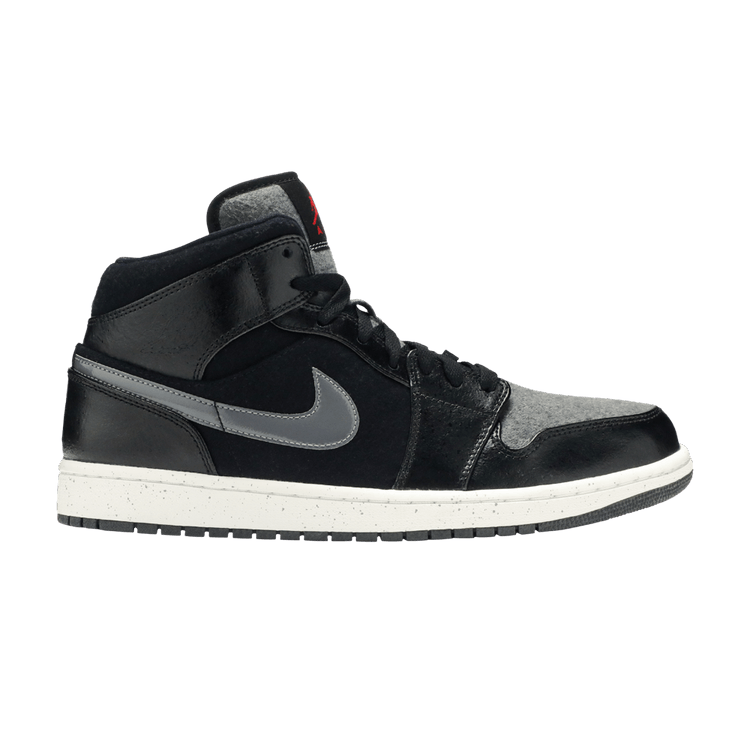 Air Jordan 1 Mid Premium Winterized Black Grey