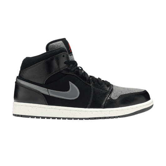 Air Jordan 1 Mid Premium Winterized Black Grey