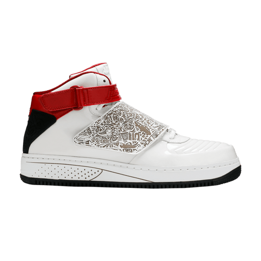 Air Jordan AJF 20 White Black Red