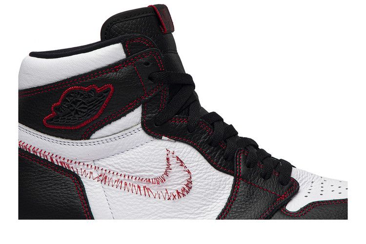 Air Jordan 1 Retro High Defiant White Black Gym Red