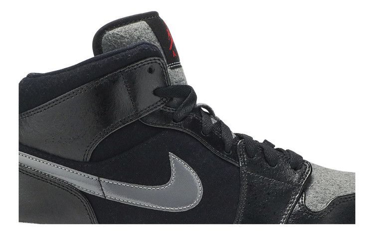 Air Jordan 1 Mid Premium Winterized Black Grey