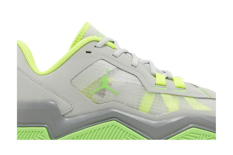 Air Jordan One Take 4 Light Silver Volt Particle Grey Green Strike