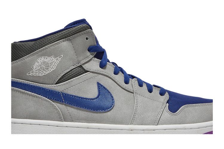 Air Jordan 1 Mid Matte Silver Laser Purple