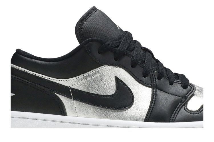 Air Jordan 1 Low SE Black Metallic Silver (Women's)