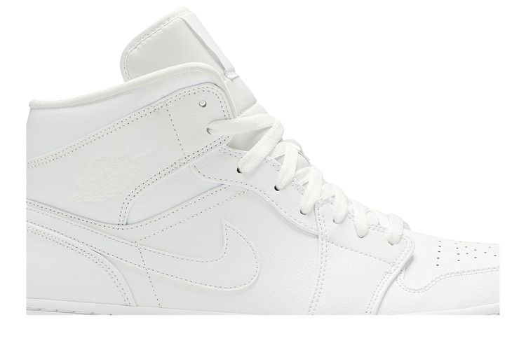 Air Jordan 1 Mid Triple White (2019)