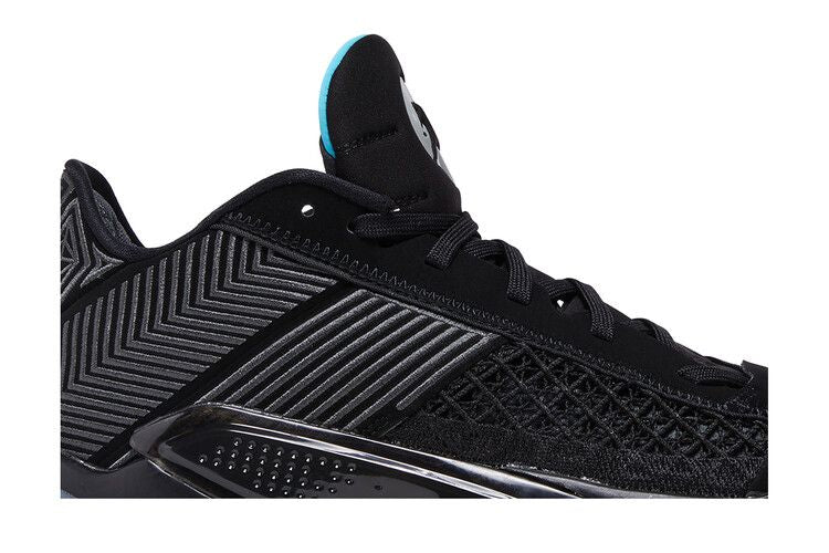 Air Jordan 38 Low Black Gamma Blue (Translucent Sole)