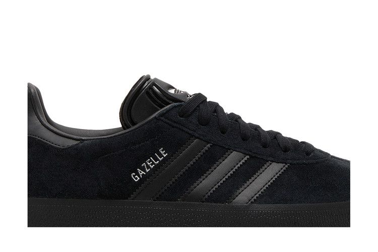 adidas Gazelle All Black Silver Metallic