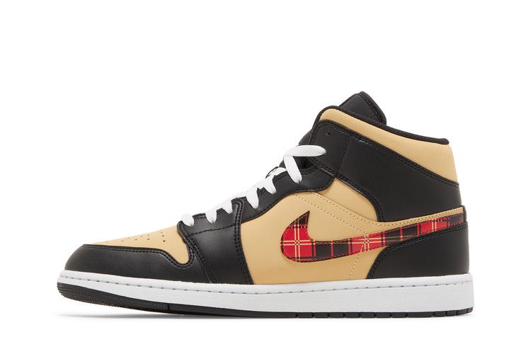 Air Air Jordan 1 Mid Tartan Swoosh