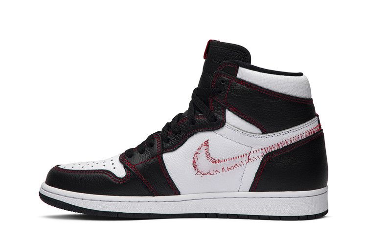 Air Jordan 1 Retro High Defiant White Black Gym Red