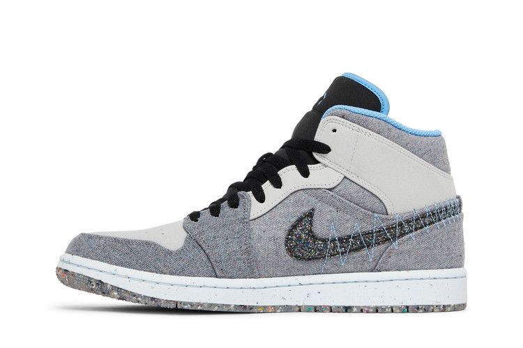 Air Jordan 1 Mid Crater Grey University Blue