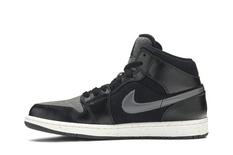 Air Jordan 1 Mid Premium Winterized Black Grey