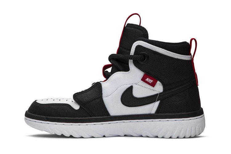 Air Jordan 1 High React Black White Gym Red