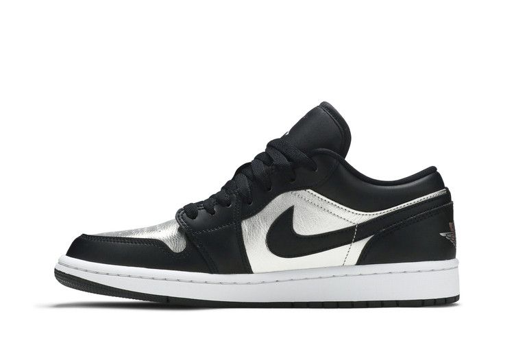 Air Jordan 1 Low SE Black Metallic Silver (Women's)