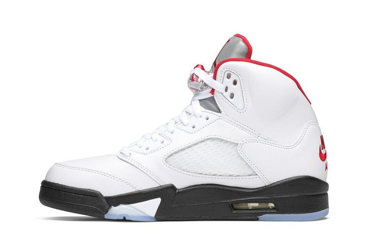 Air Jordan 5 Retro Fire Red Silver Tongue (2020)