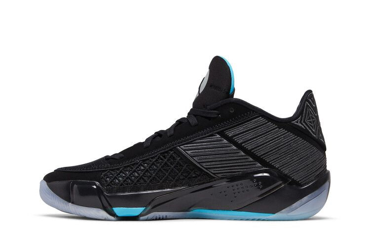 Air Jordan 38 Low Black Gamma Blue (Translucent Sole)