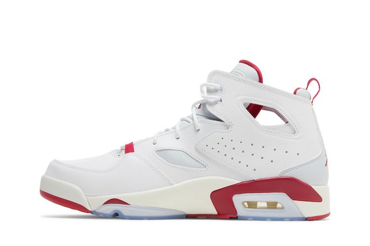 Air Jordan Flight Club 91 White Pure Platinum Sail Mystic Hibiscus
