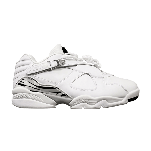 Air Jordan 8 Retro Low White Metallic Silver