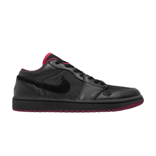 Air Jordan 1 Retro Low Black Metallic Silver Varsity Red
