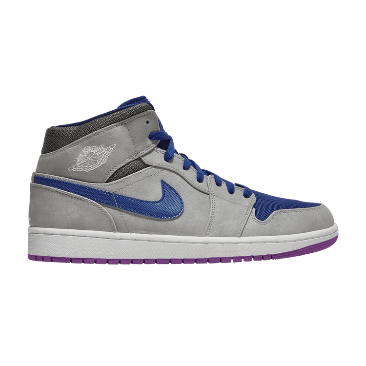 Air Jordan 1 Mid Matte Silver Laser Purple