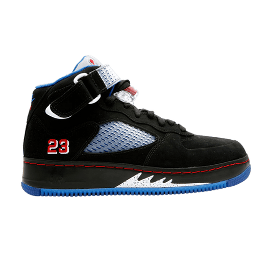 Air Jordan AJF 5 Black Blue Ribbon Varsity Red