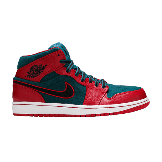 Air Jordan 1 Mid Gym Red Black Dark Sea