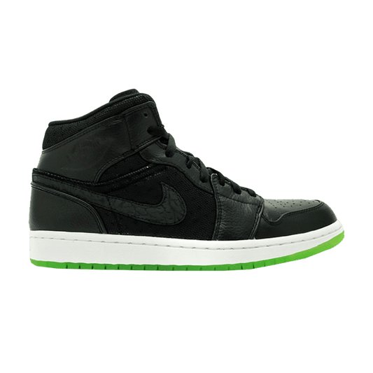 Air Jordan 1 Phat Black Action Green