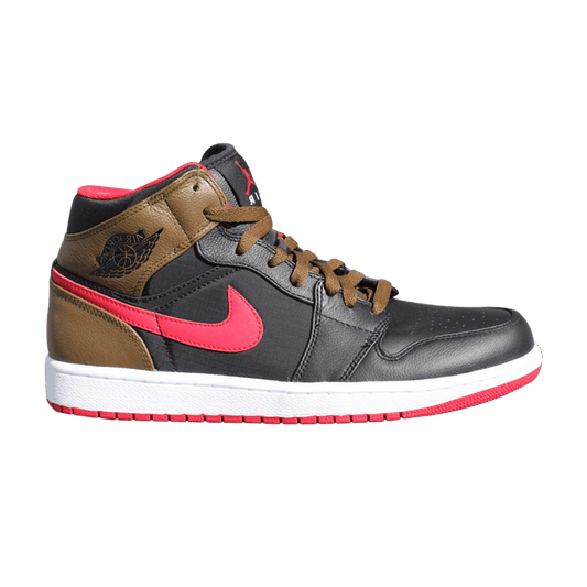 Air Jordan 1 Phat Black Red Olive