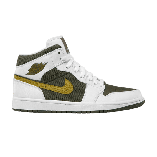 Air Jordan 1 Phat Mid White Peat Moss Cargo Khaki